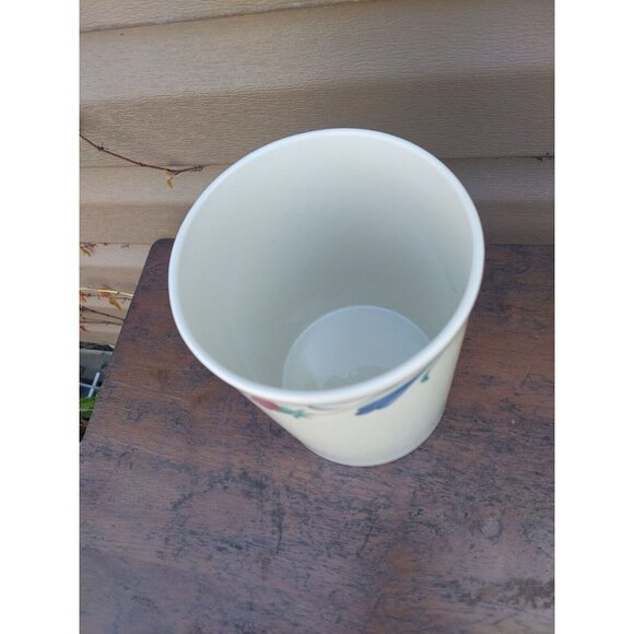 Lenox Poppies on Blue 7" Canister No Lid - Picture 2 of 3